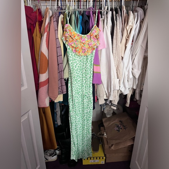 Target X Rixo Leopard Ruffle Slip Dress - Picture 3 of 4